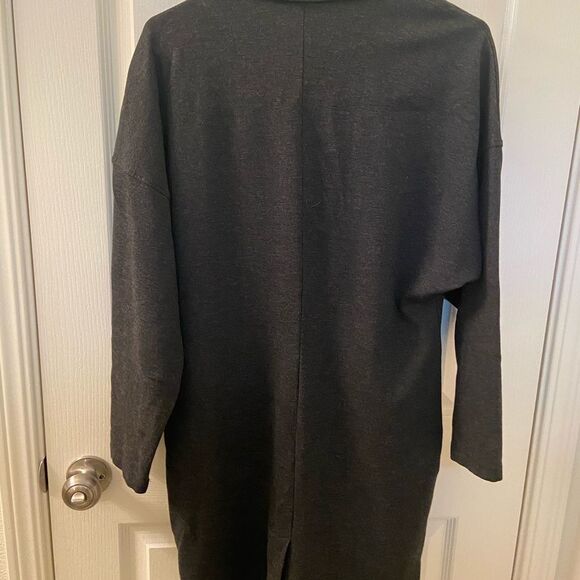 CAbi #994 Lisbon Topper Jacket Cardigan Ponte Coat Sweater Gray Women's Small - Picture 6 of 8